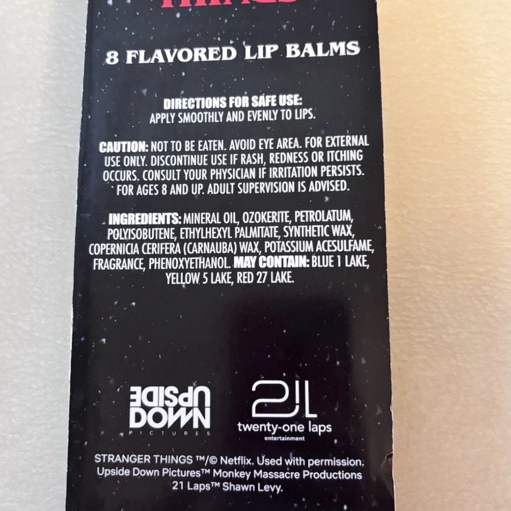 Stranger Things Lip Balm Set - Assorted Bright Colors - Picture 3 of 3